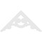 Ekena Millwork Pitch Robin Architectural Grade PVC Gable Pediment, 72"W x 36"H x 1"P (12/12) GPP072X036X100ROB - alternate 5